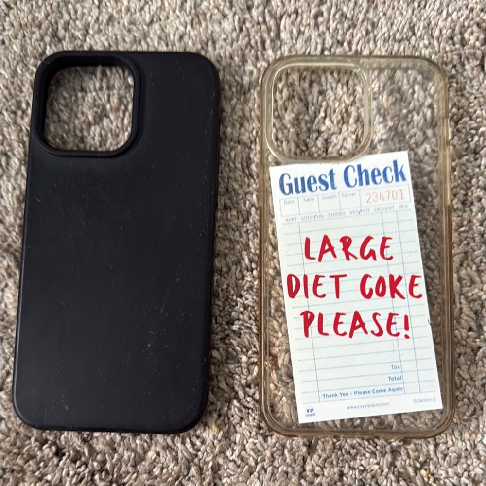 Diet Coke + Matte Black IPhone 14 Pro Max Cases